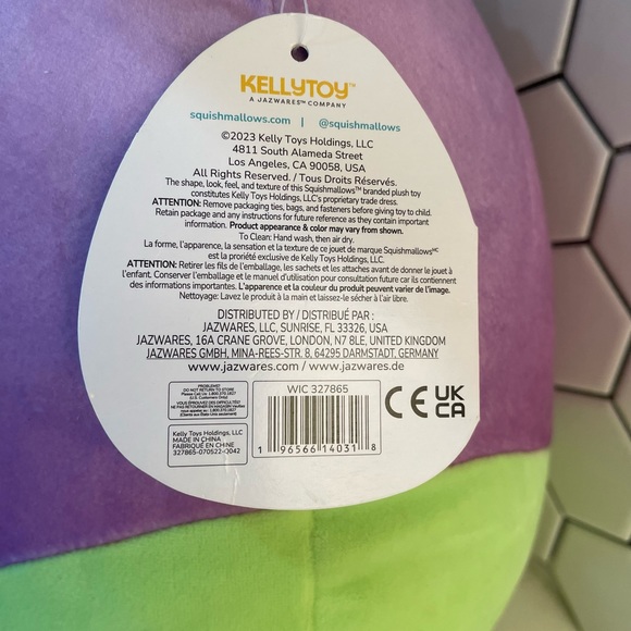 Squishmallow
Original Kellytoy
Jackie the Purple Plush
12” - Picture 7 of 9